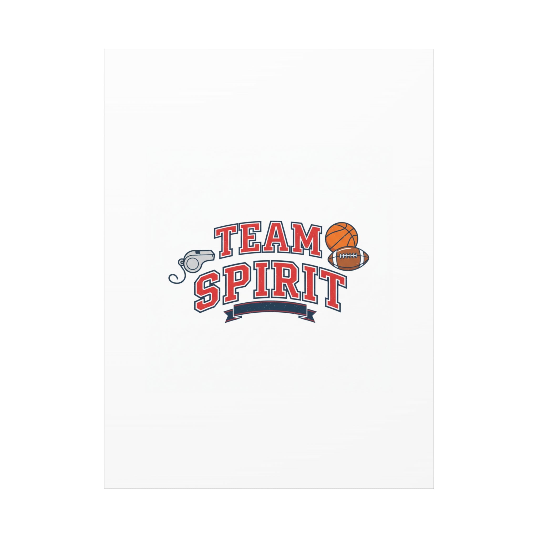 Team Spirit varsity crest Canvas