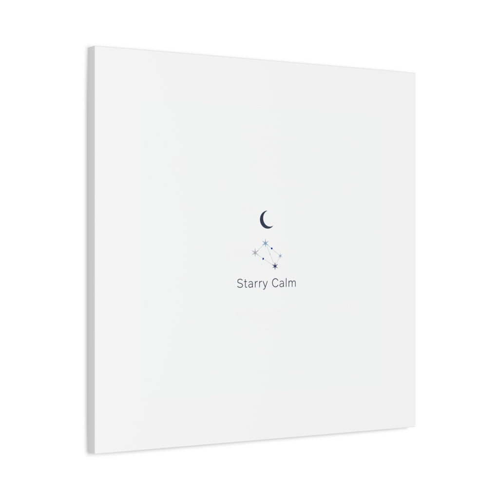 Starry Calm Moon & Constellation Canvas, minimal astrology art print