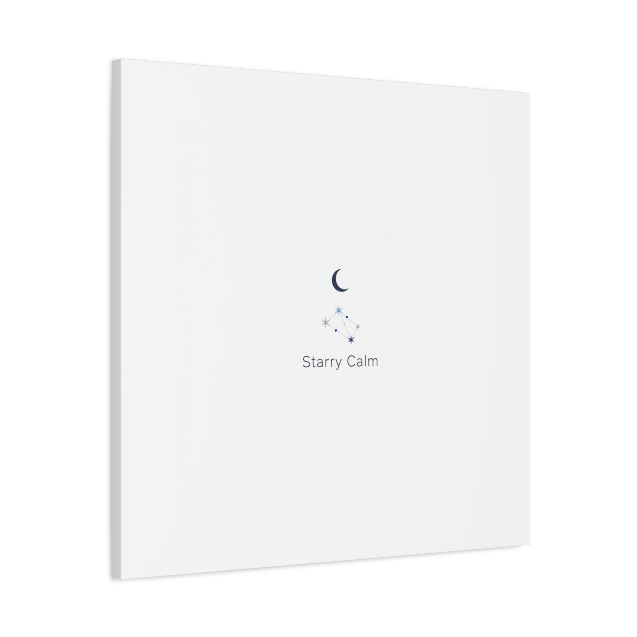 Starry Calm Moon & Constellation Canvas, minimal astrology art print