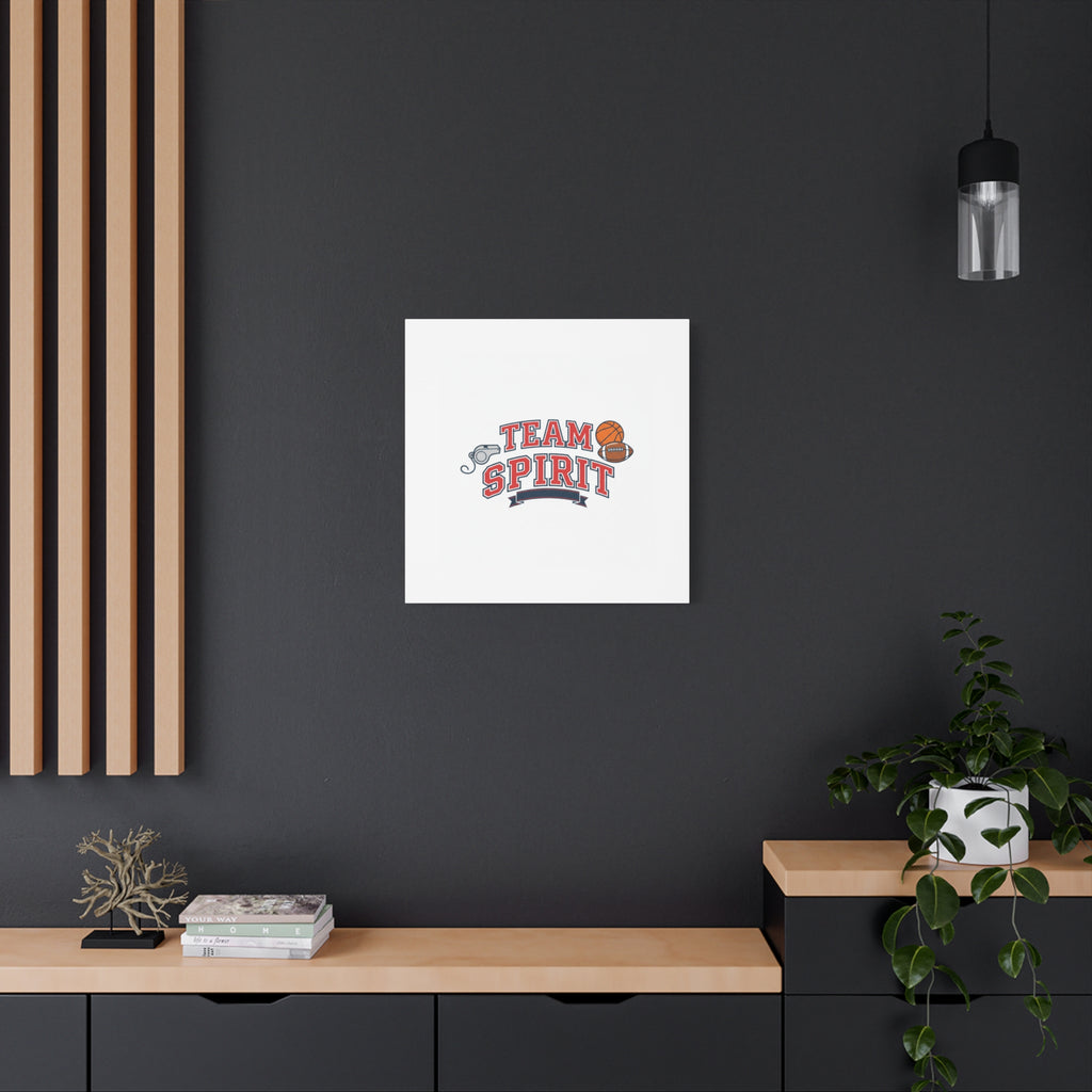 Team Spirit varsity crest Canvas