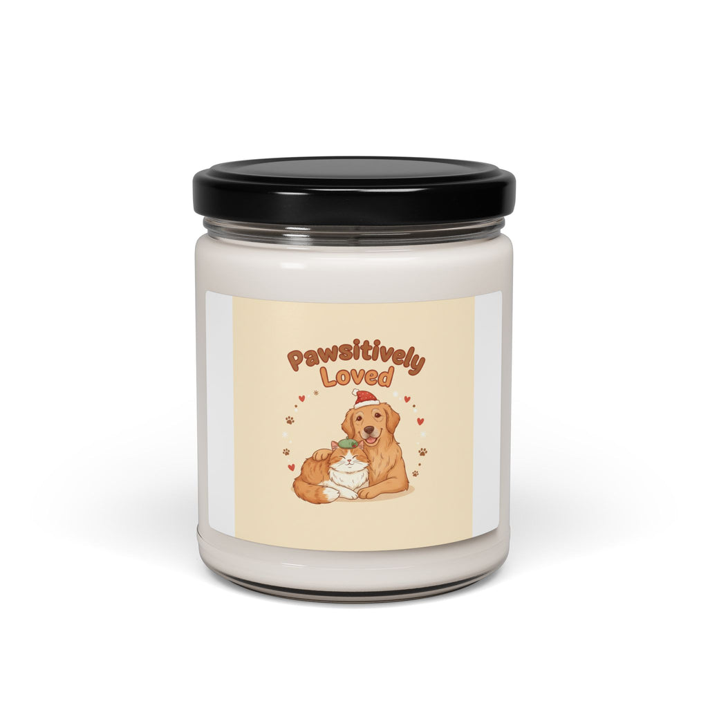 Pawsitively Loved Candle | Scented Soy Candle, Senior Pet Love, Paw Prints