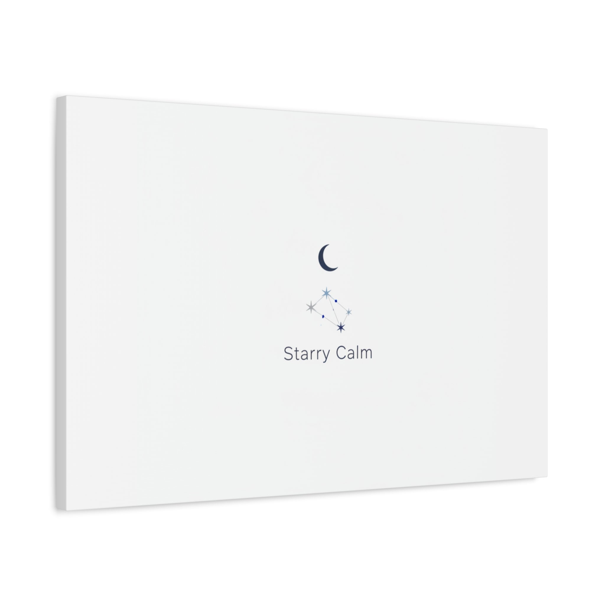 Starry Calm Moon & Constellation Canvas, minimal astrology art print