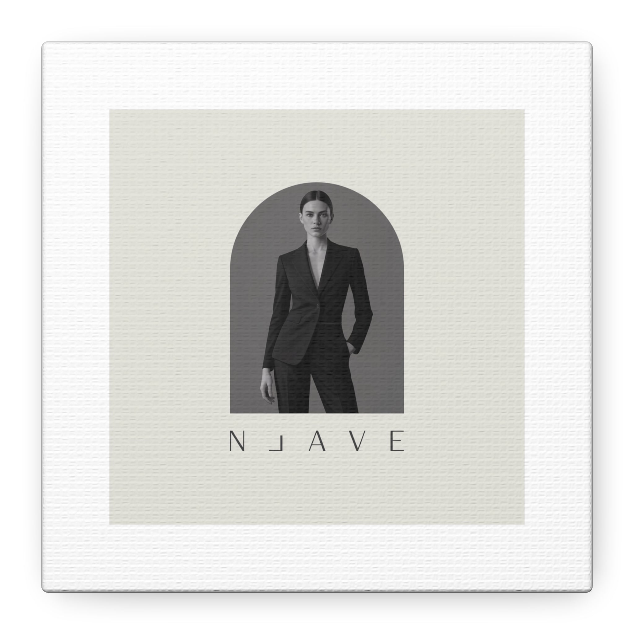 Monochrome Minimal Fashion Print, Canvas