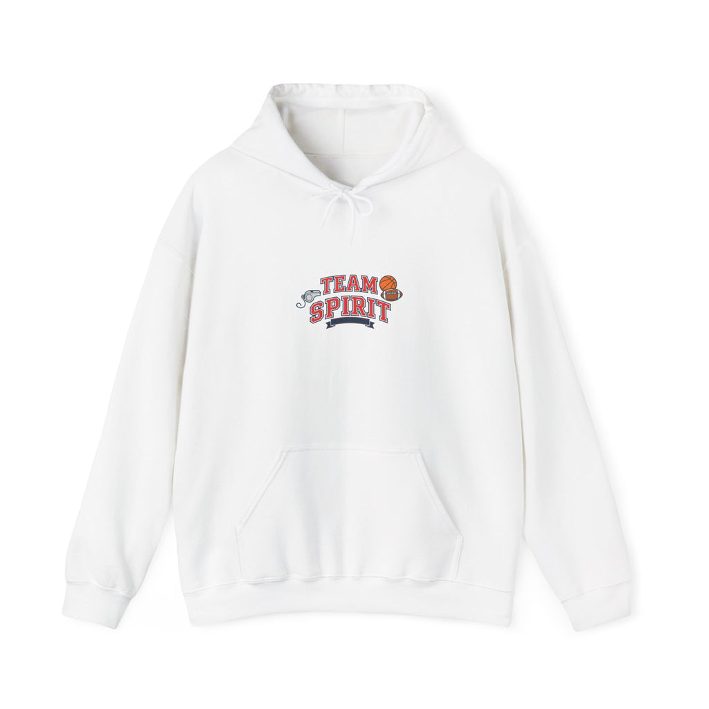 Team Spirit varsity crest Hoodie | Collegiate block font campus style