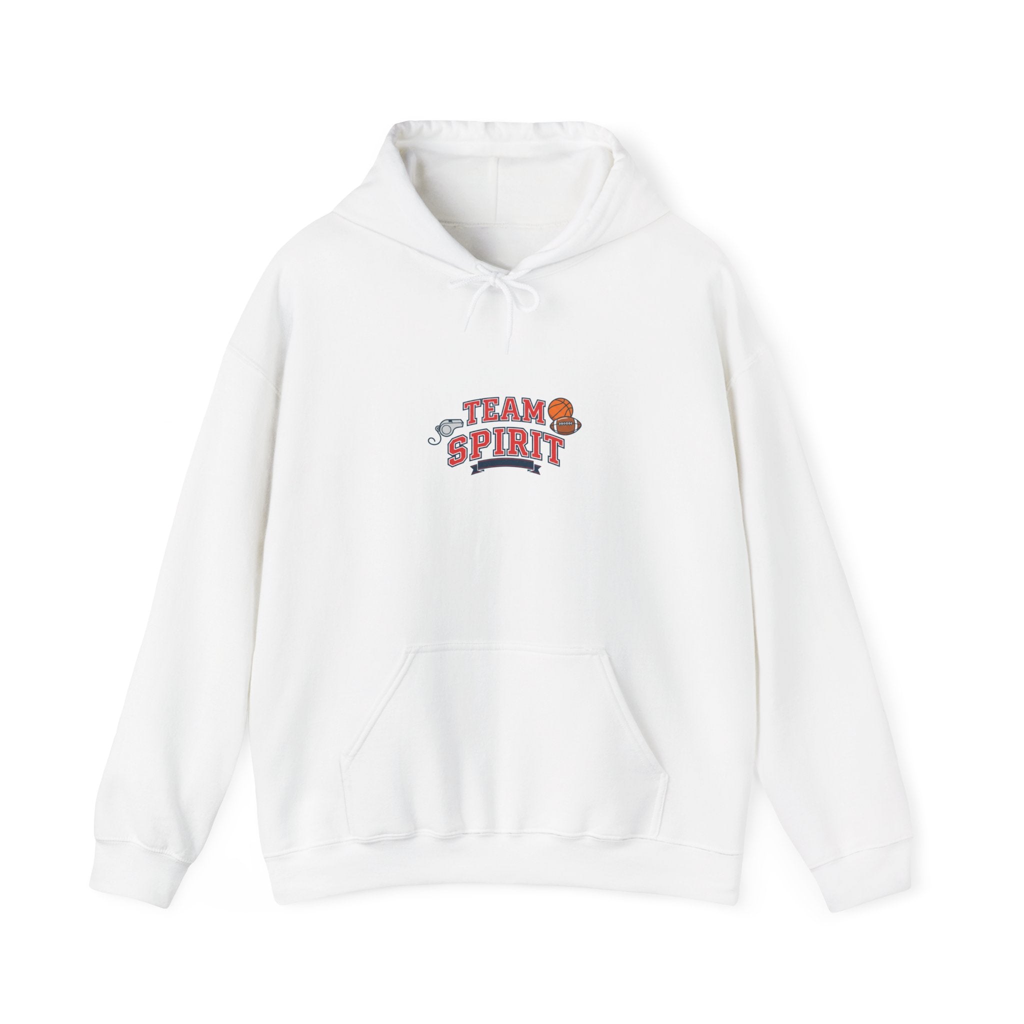 Team Spirit varsity crest Hoodie | Collegiate block font campus style