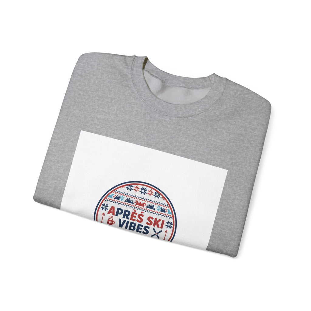 Après Ski Vibes Crewneck Sweatshirt | Fair Isle Ski Lodge Graphic