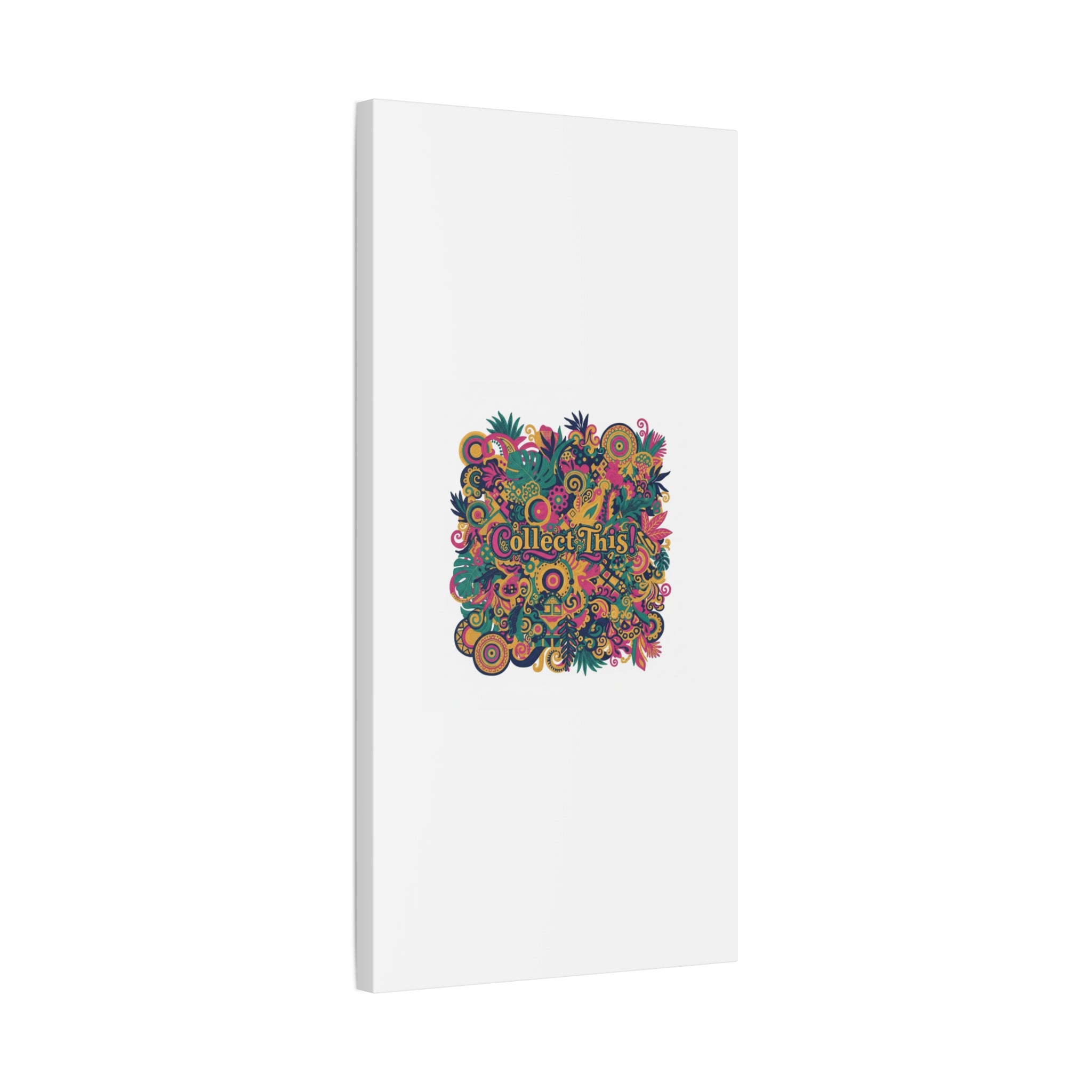 Collect This! Maximalist Floral Collage Canvas | Bold Boho Pattern, Colorful Ornament