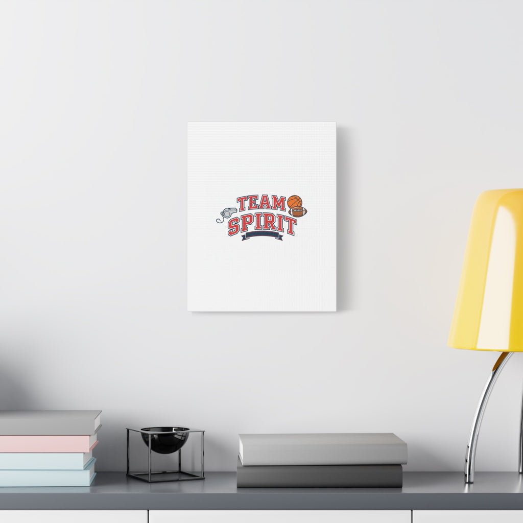 Team Spirit varsity crest Canvas