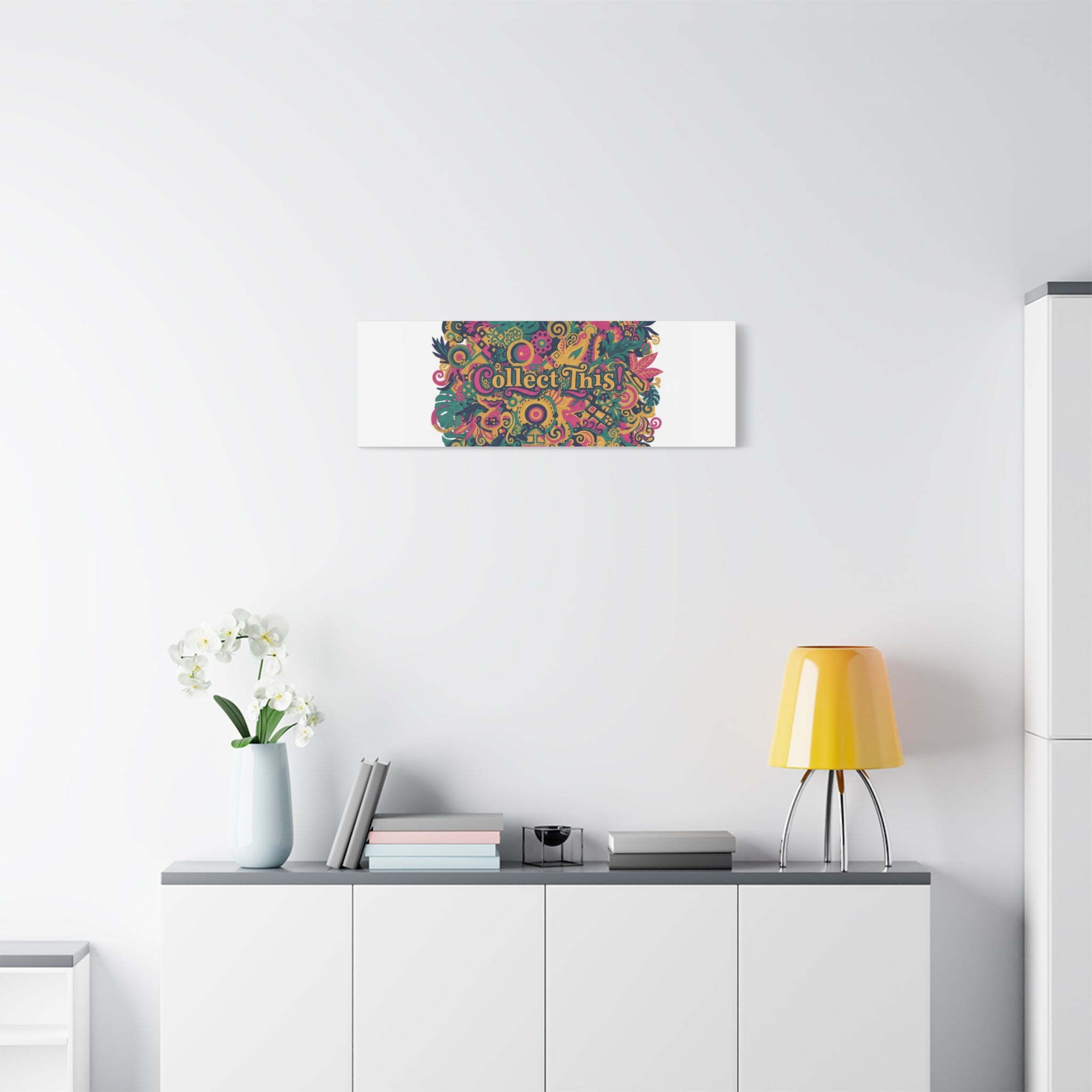 Collect This! Maximalist Floral Collage Canvas | Bold Boho Pattern, Colorful Ornament