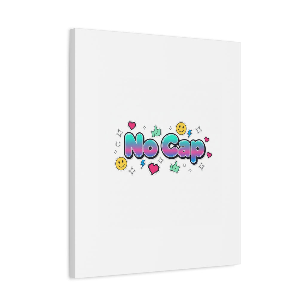 No Cap Canvas | Gen-Z Slang, Internet Lingo Wall Art