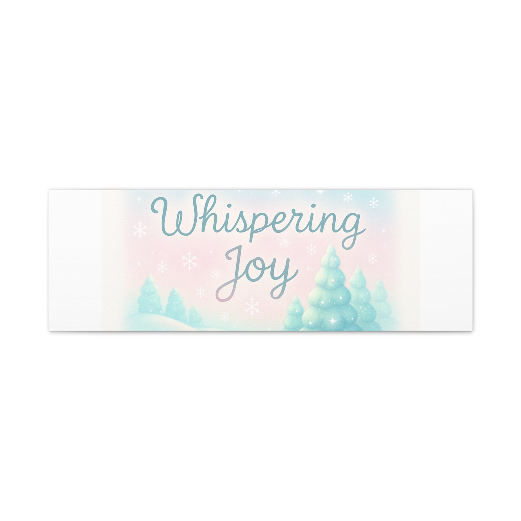 Canvas Wall Art — "Whispering Joy" Pastel Winter Landscape