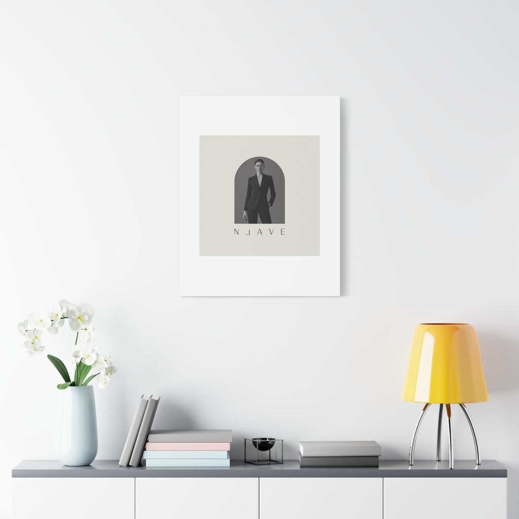 Monochrome Minimal Fashion Print, Canvas