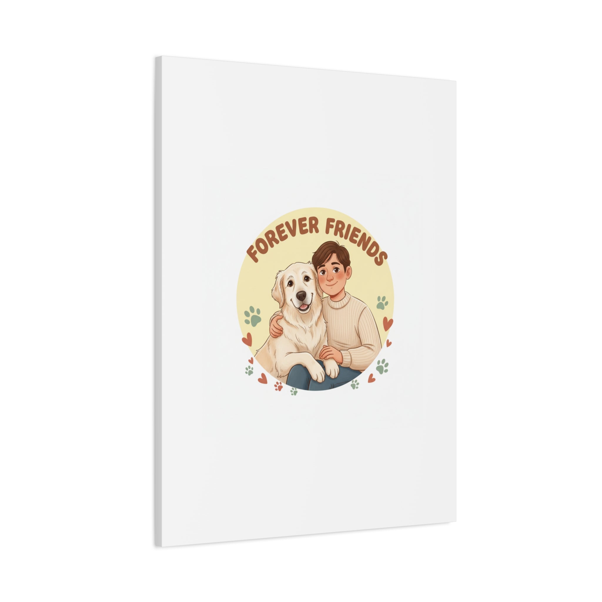Forever Friends Dog Wall Art, Pet Canvas, Senior Dog Print | Pet-Centric Holiday