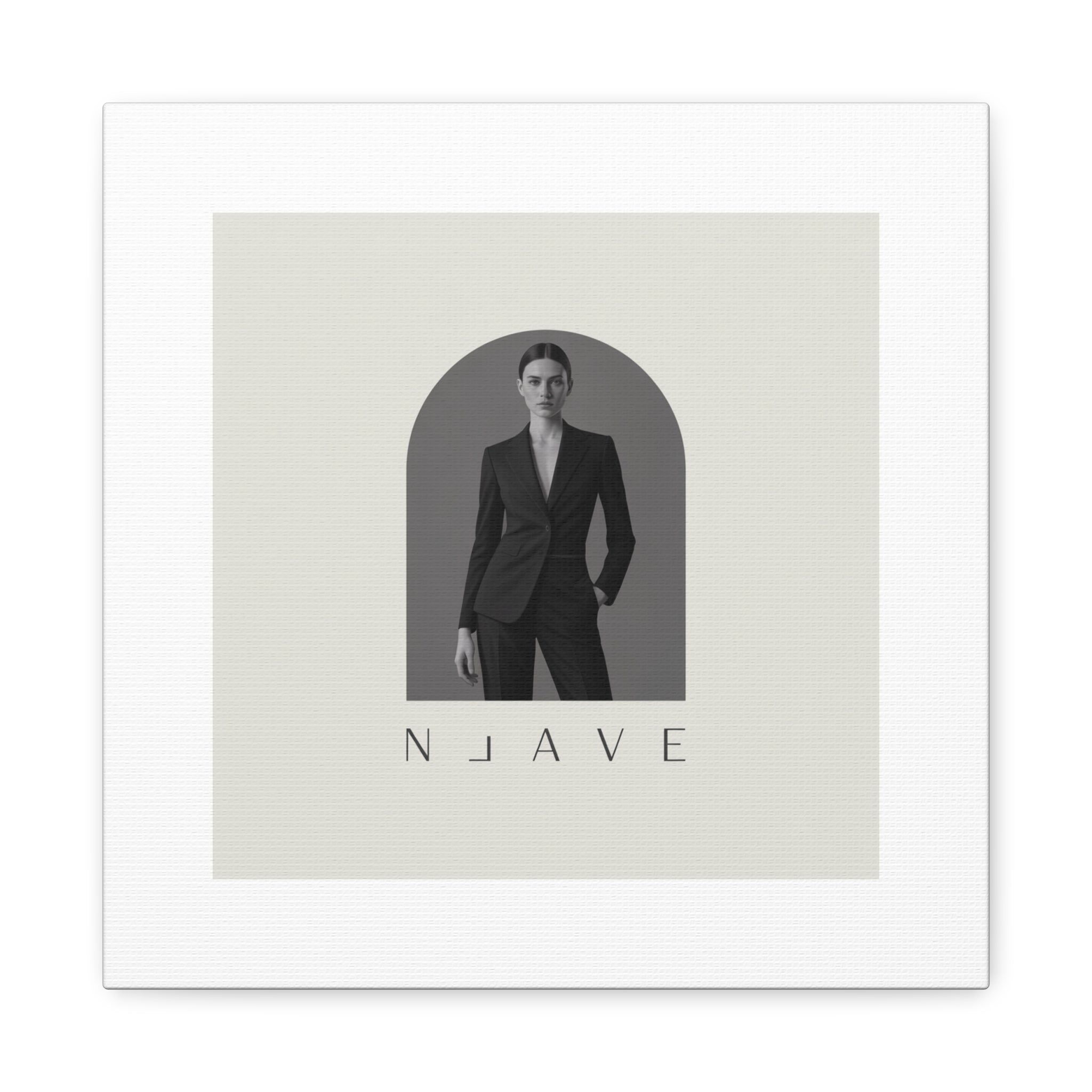 Monochrome Minimal Fashion Print, Canvas