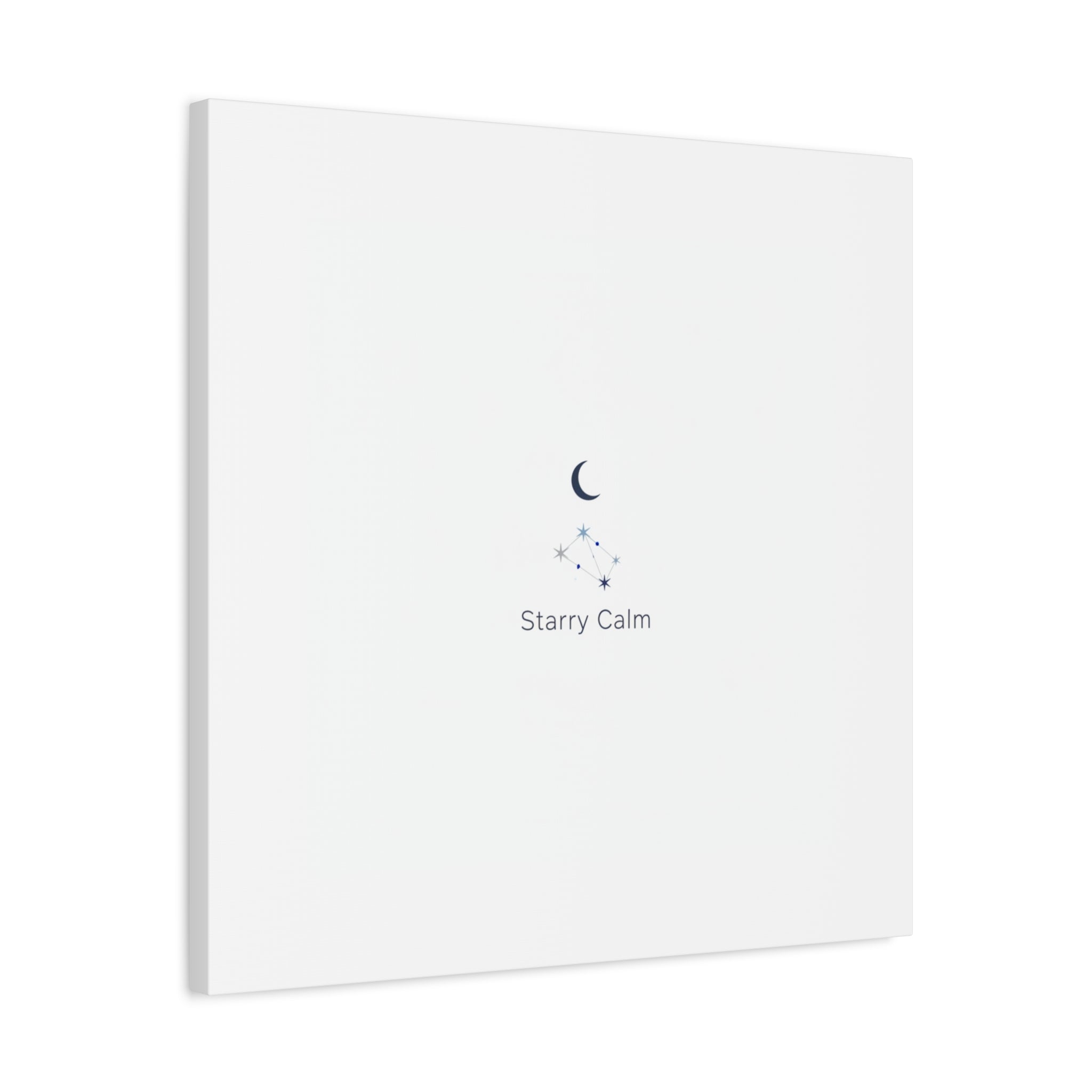 Starry Calm Moon & Constellation Canvas, minimal astrology art print