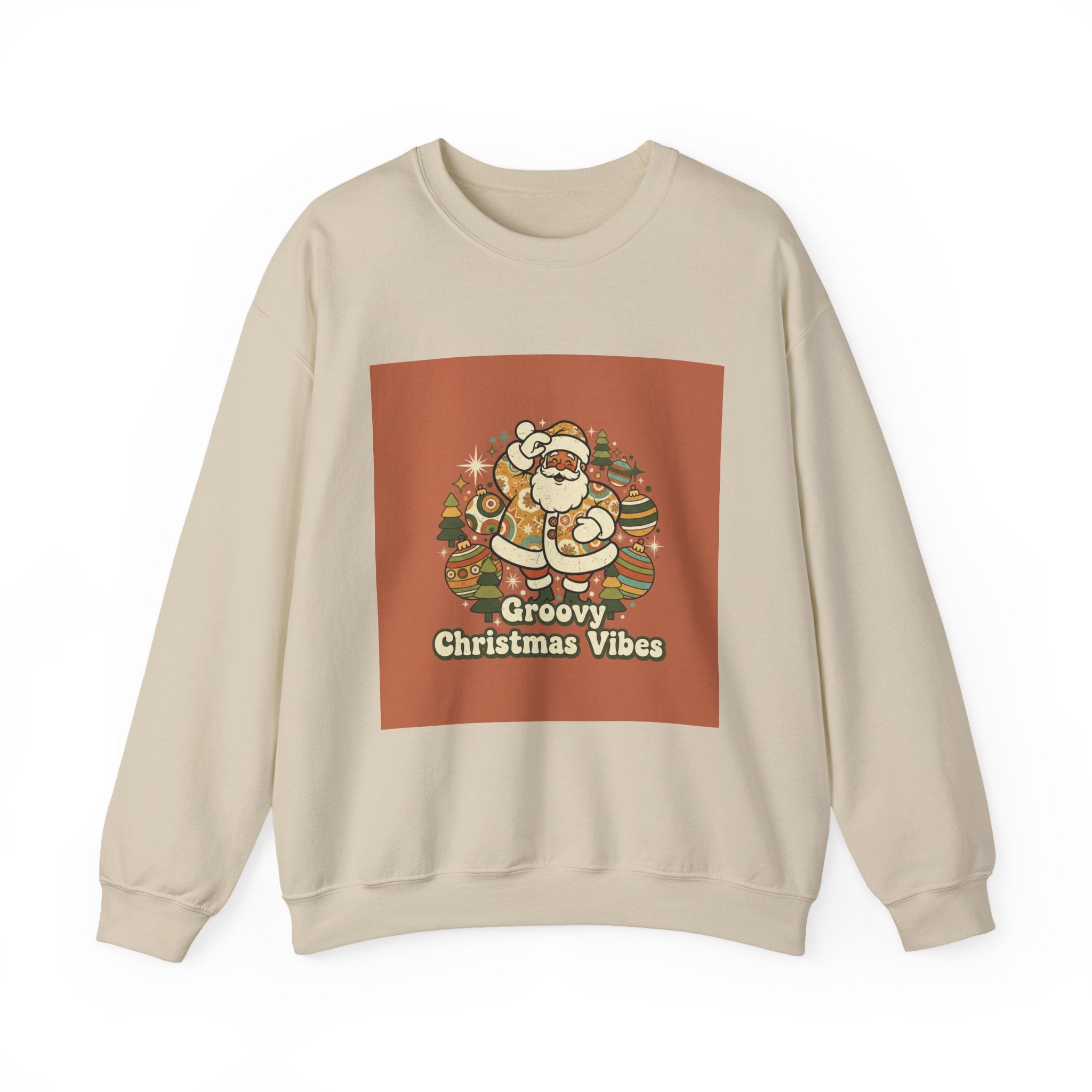 Groovy Christmas Vibes Sweatshirt | 1970s Retro Christmas, Vintage Holiday