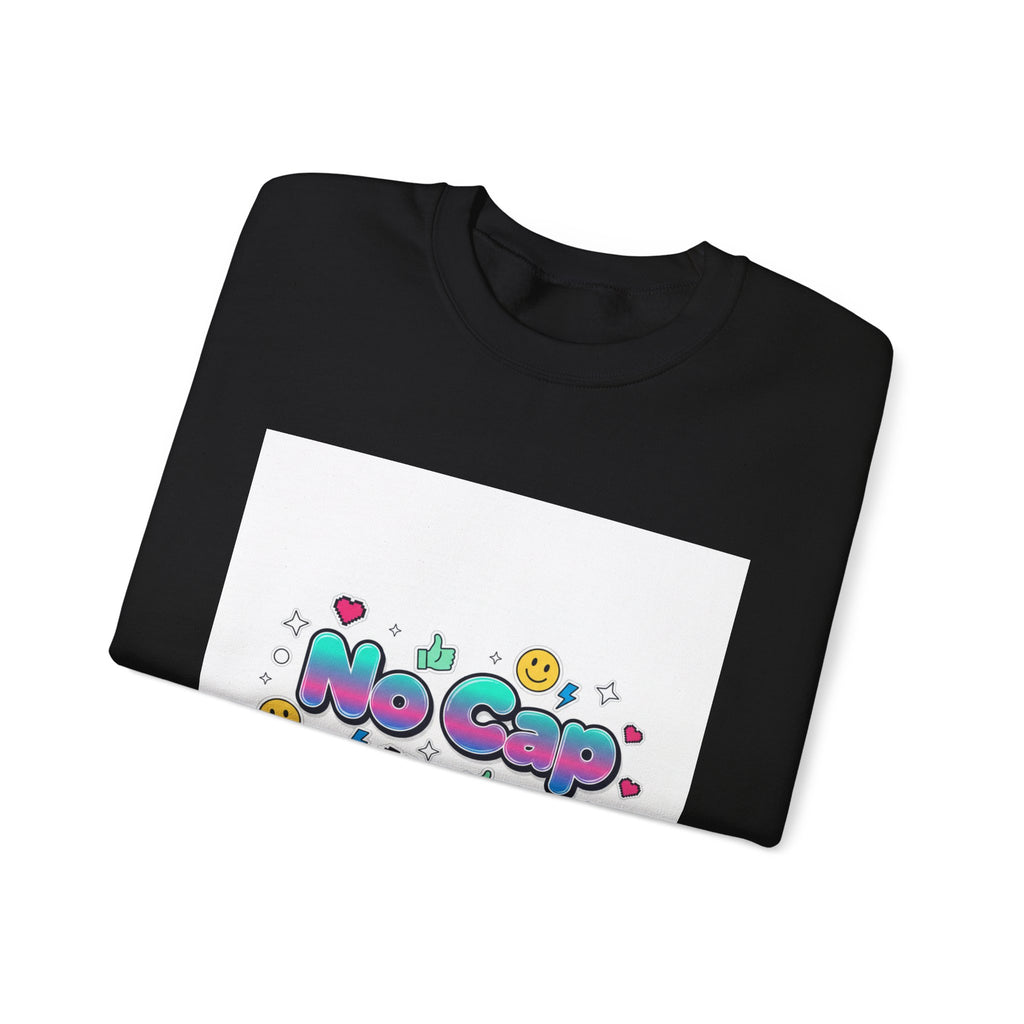 No Cap Crewneck Sweatshirt | Gen-Z Slang, Internet Lingo