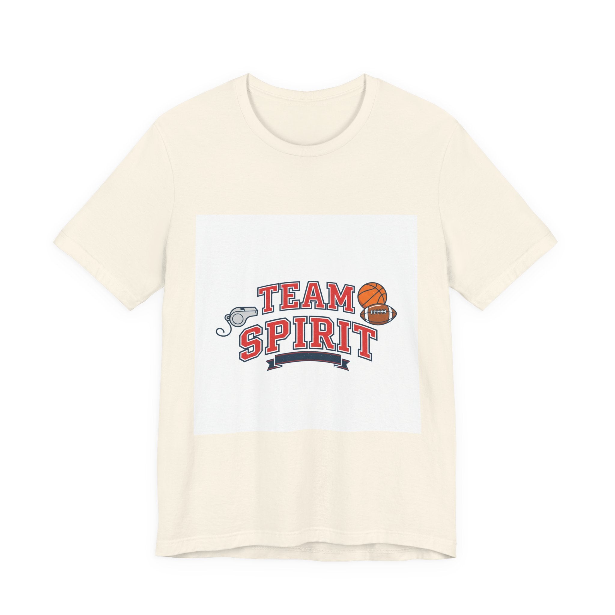 Team Spirit Varsity Letter Tee | collegiate athletic block font