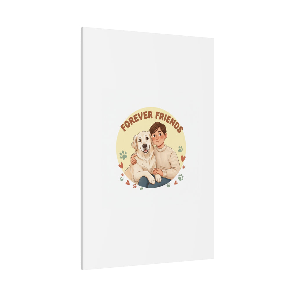 Forever Friends Dog Wall Art, Pet Canvas, Senior Dog Print | Pet-Centric Holiday