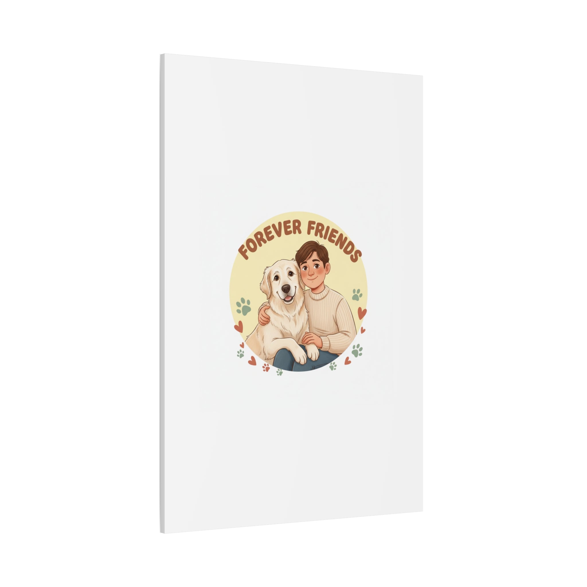 Forever Friends Dog Wall Art, Pet Canvas, Senior Dog Print | Pet-Centric Holiday