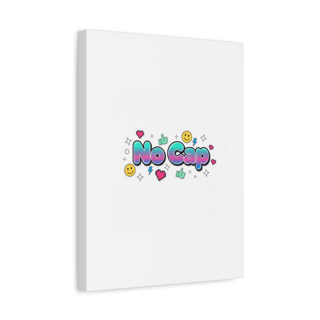 No Cap Canvas | Gen-Z Slang, Internet Lingo Wall Art