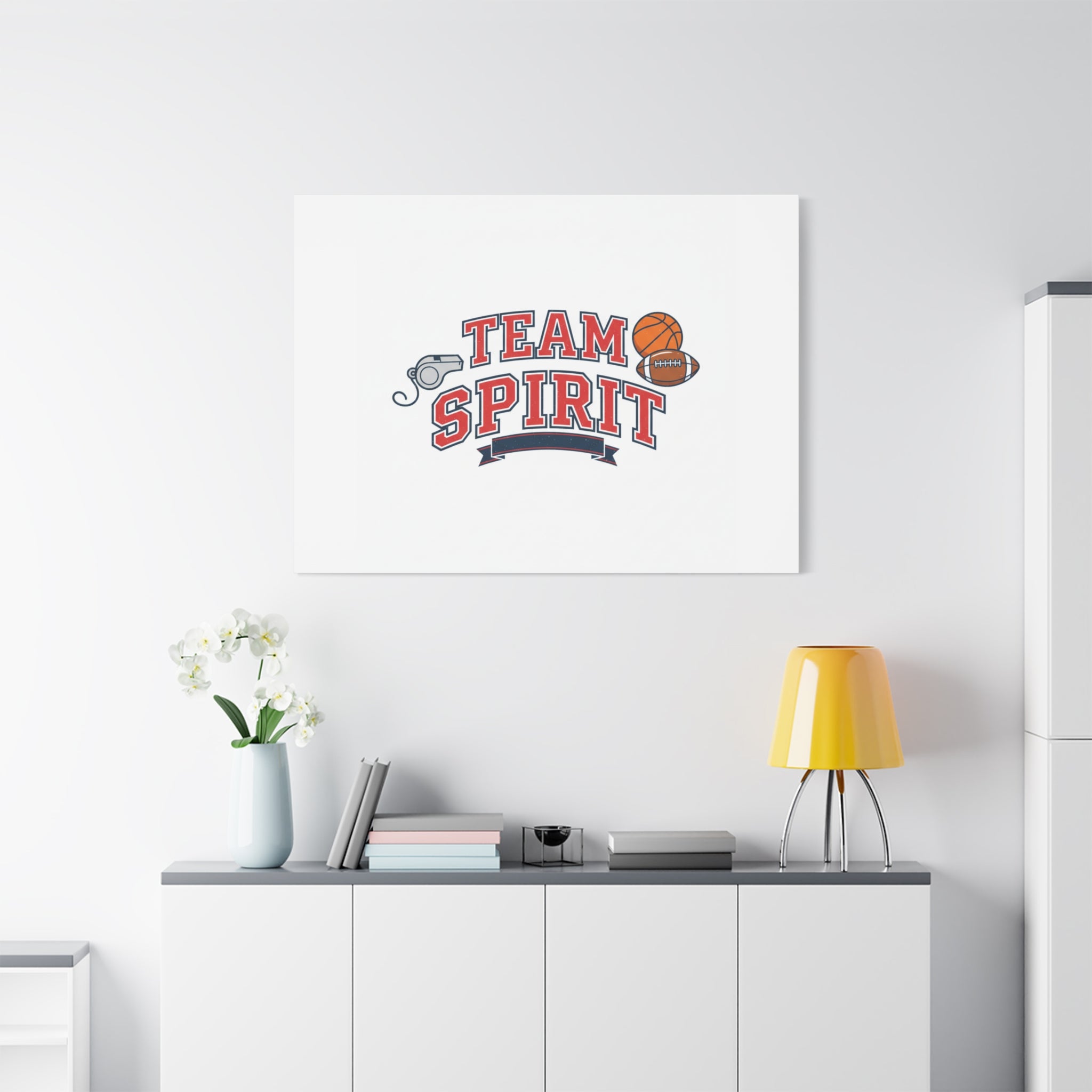 Team Spirit varsity crest Canvas