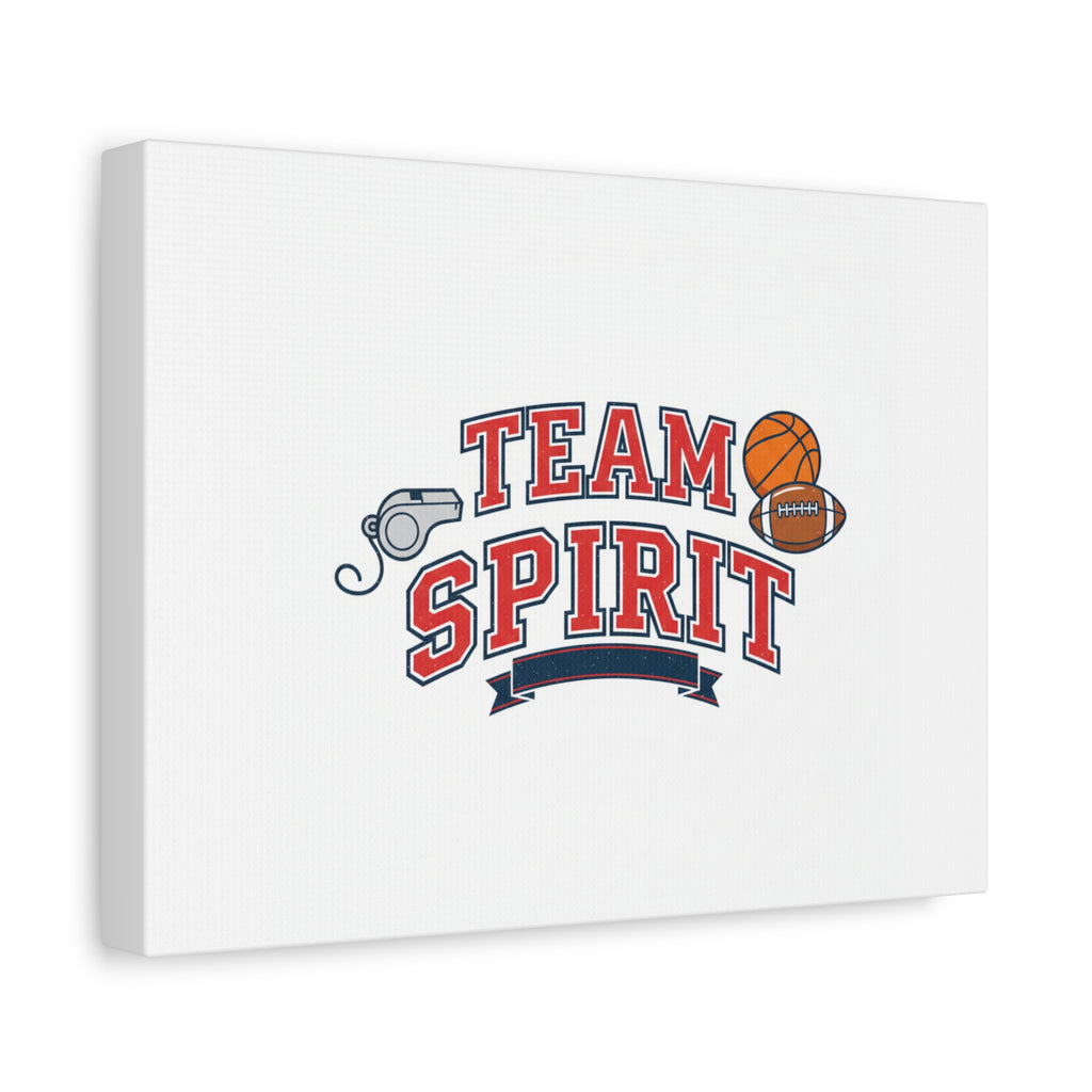 Team Spirit varsity crest Canvas