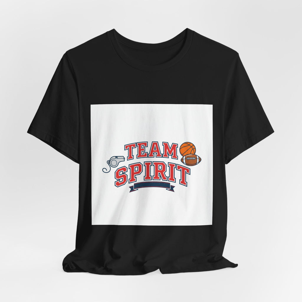 Team Spirit Varsity Letter Tee | collegiate athletic block font