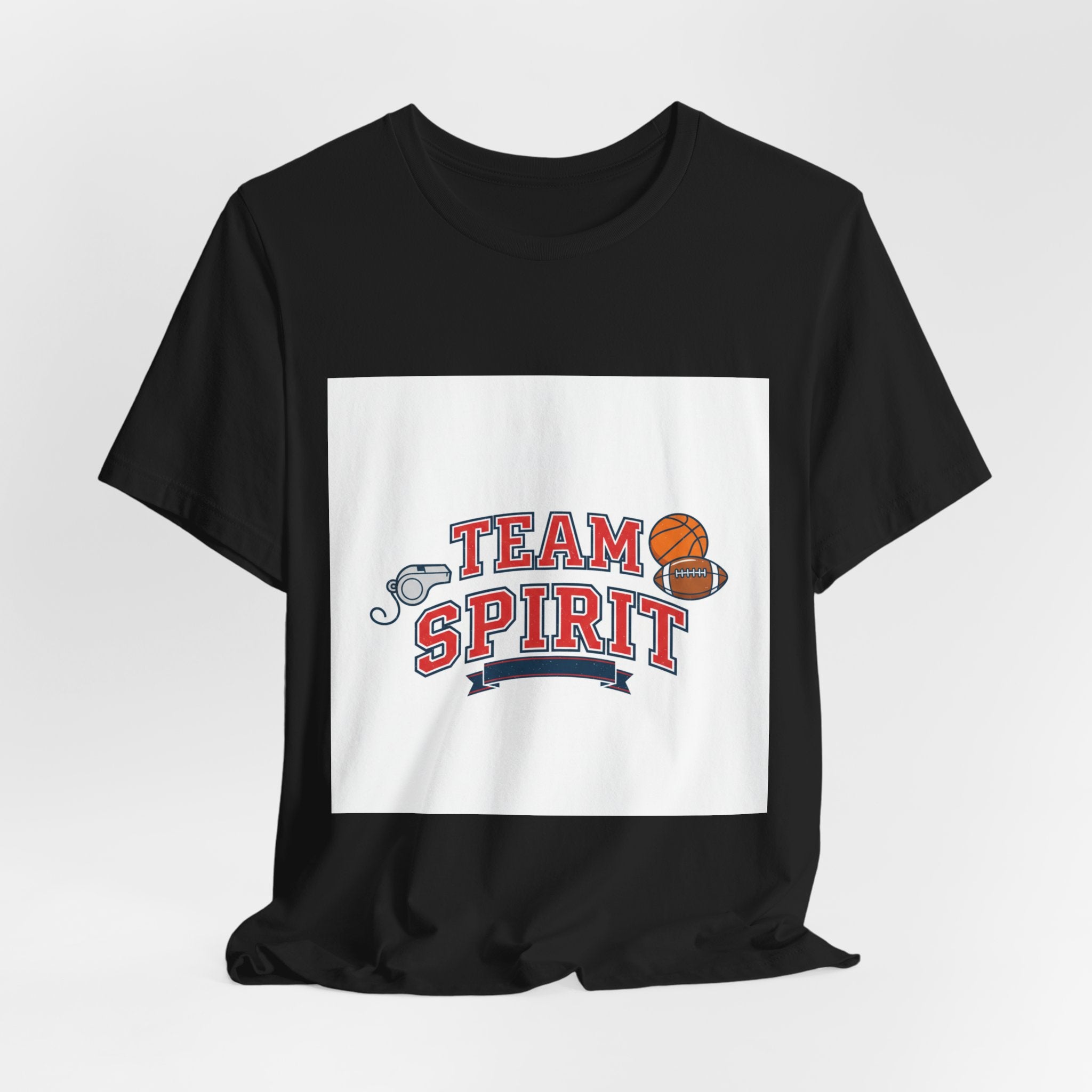 Team Spirit Varsity Letter Tee | collegiate athletic block font