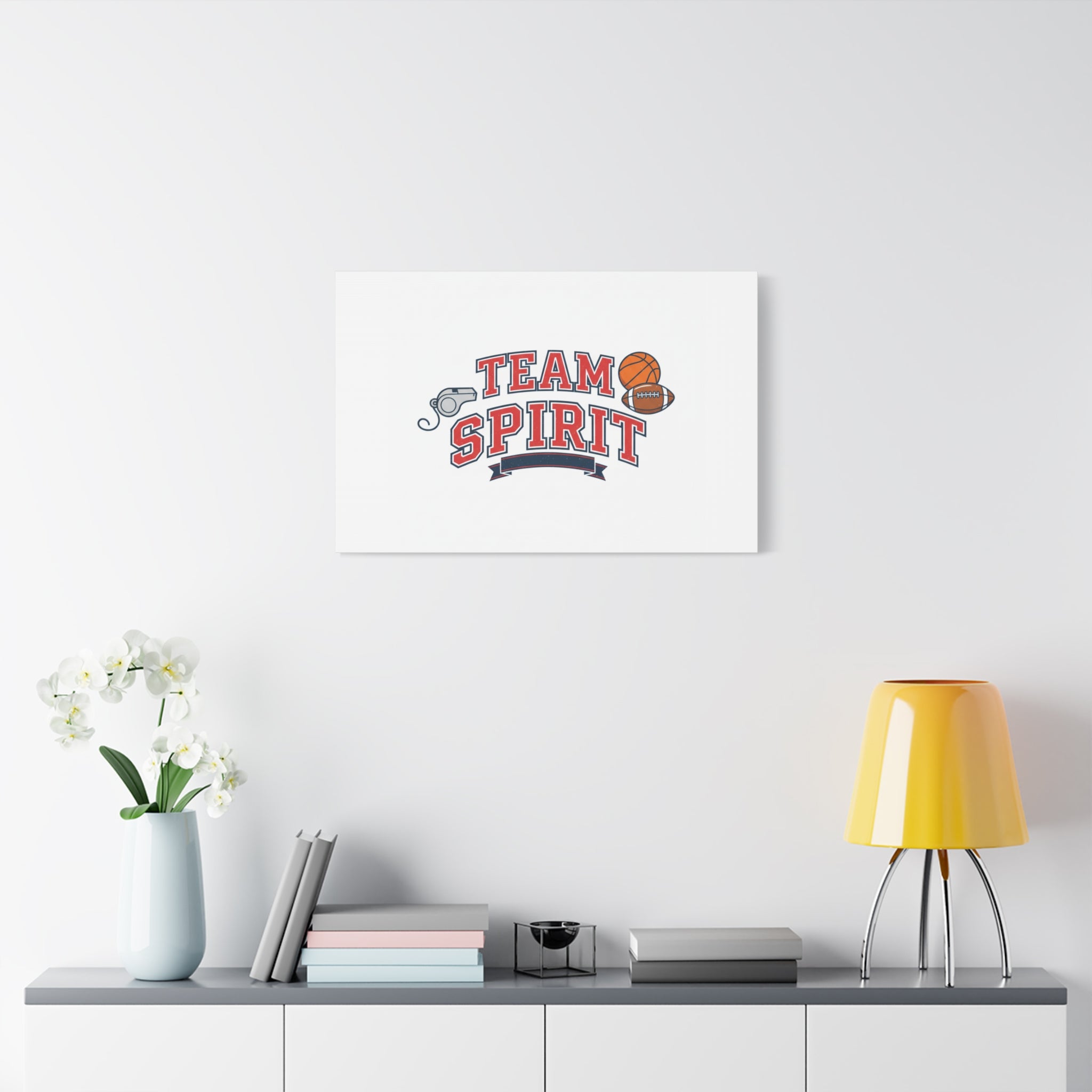 Team Spirit varsity crest Canvas