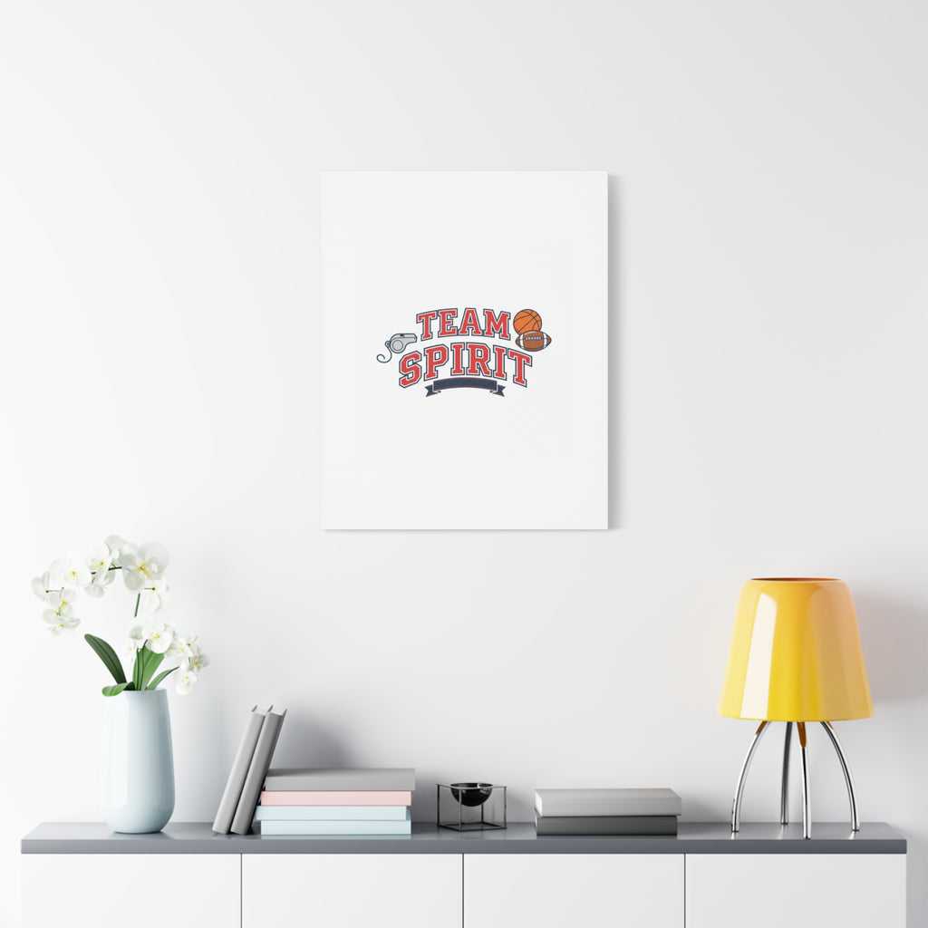 Team Spirit varsity crest Canvas
