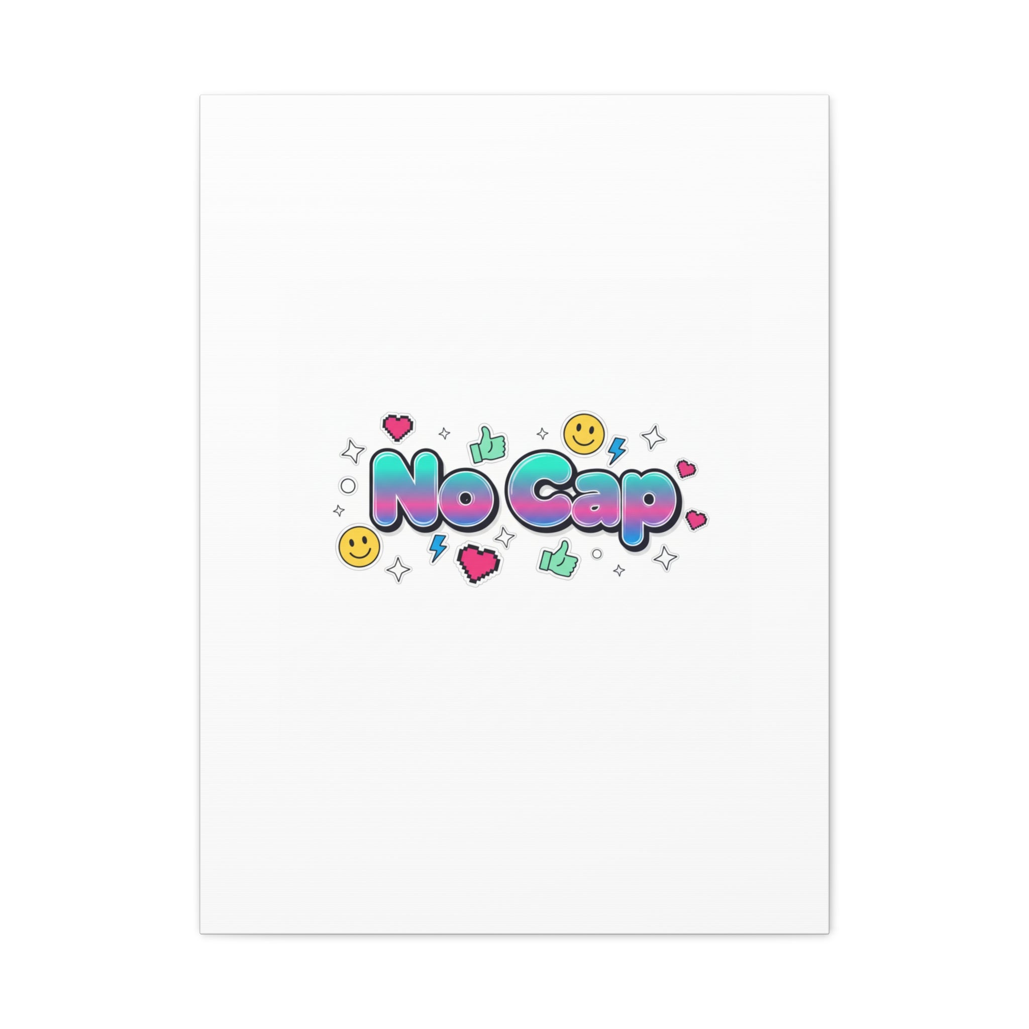 No Cap Canvas | Gen-Z Slang, Internet Lingo Wall Art