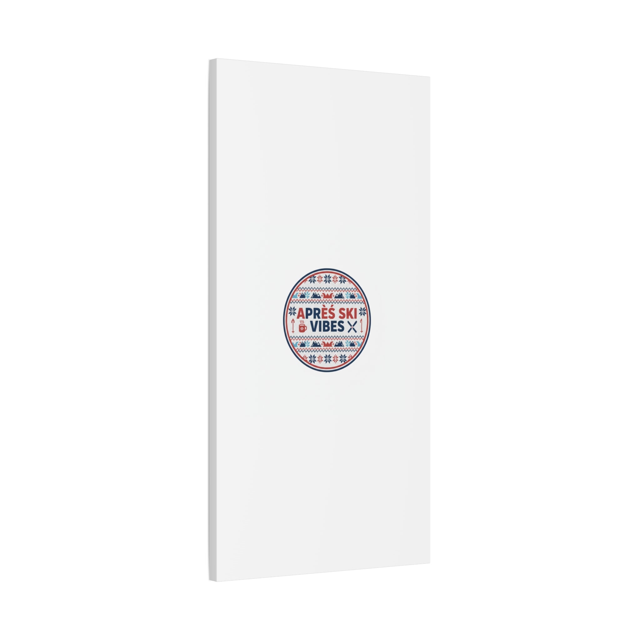 Après Ski Vibes Canvas, Fair Isle Ski Lodge Wall Art | Mountain Chalet Decor
