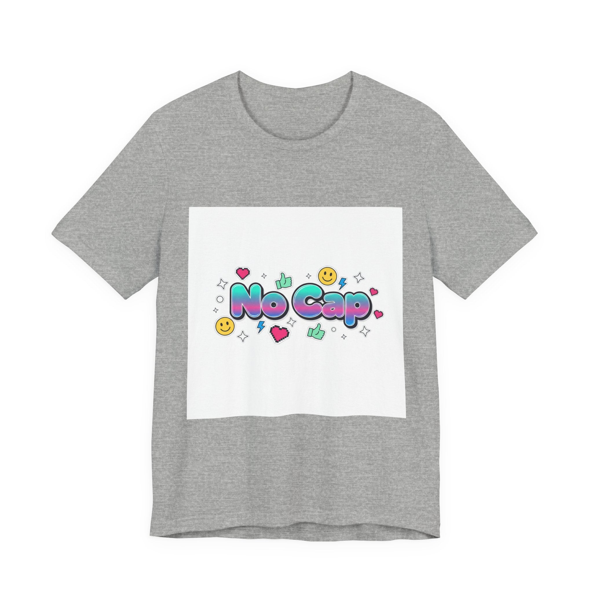 No Cap tee | Gen-Z slang shirt, bold meme typography