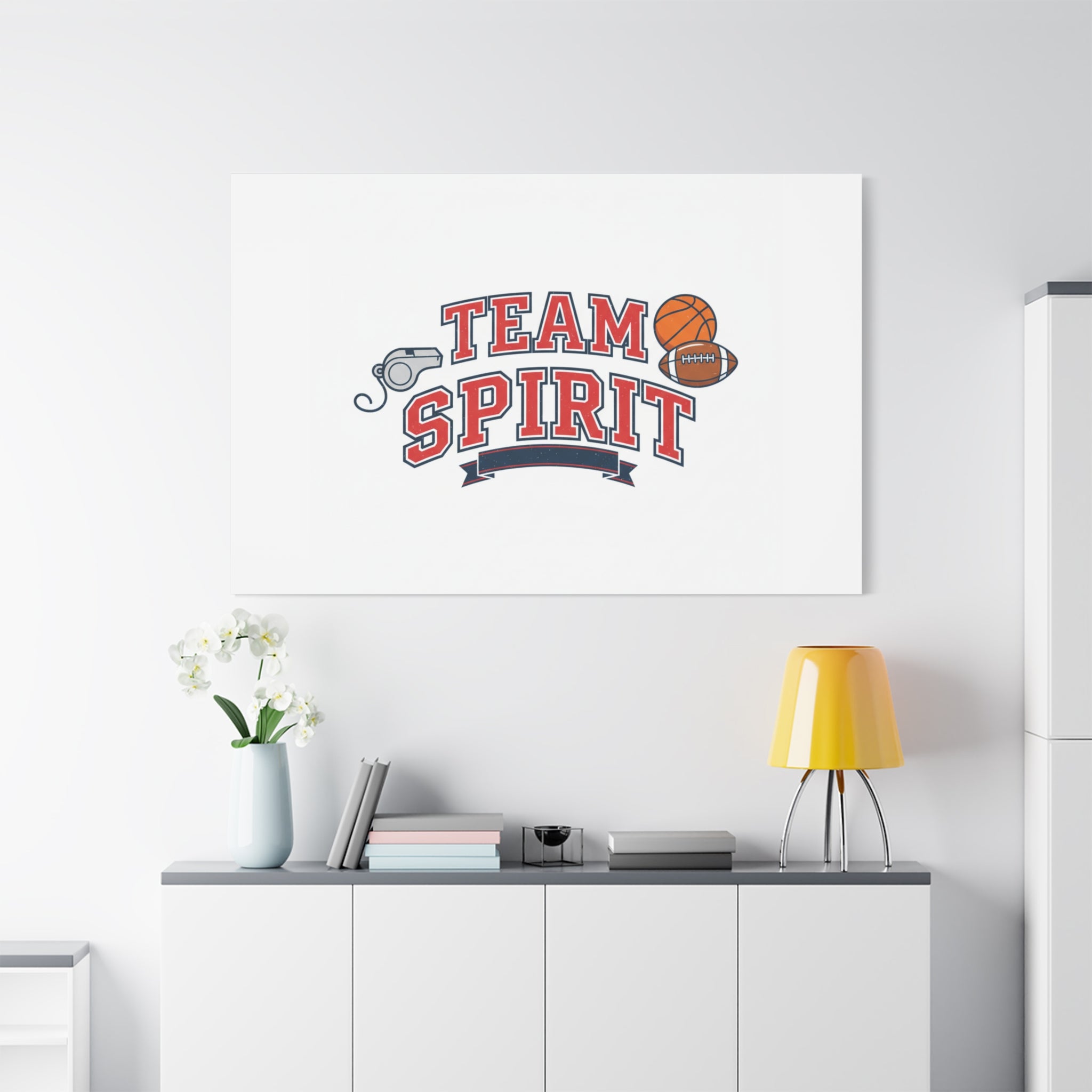 Team Spirit varsity crest Canvas