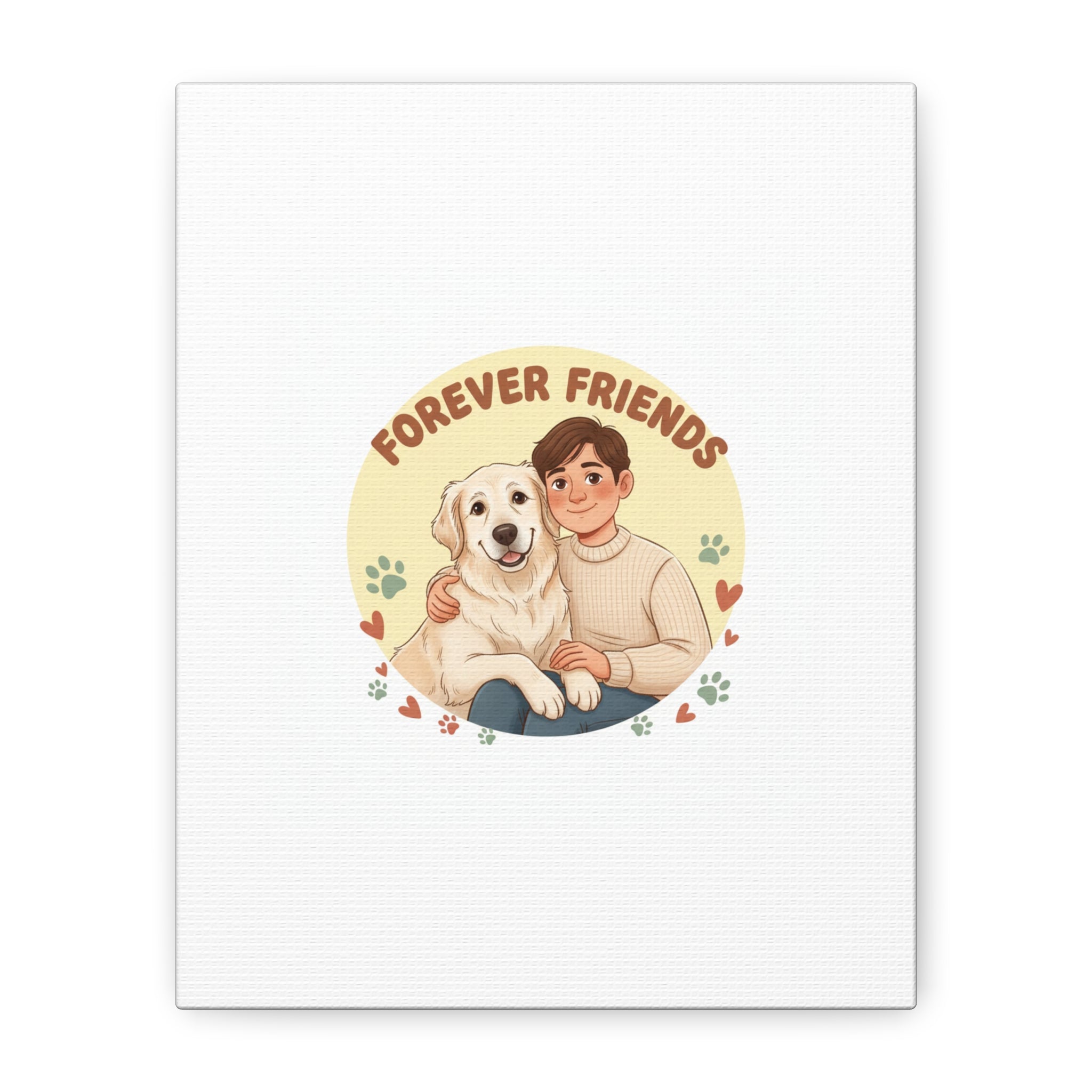 Forever Friends Dog Wall Art, Pet Canvas, Senior Dog Print | Pet-Centric Holiday