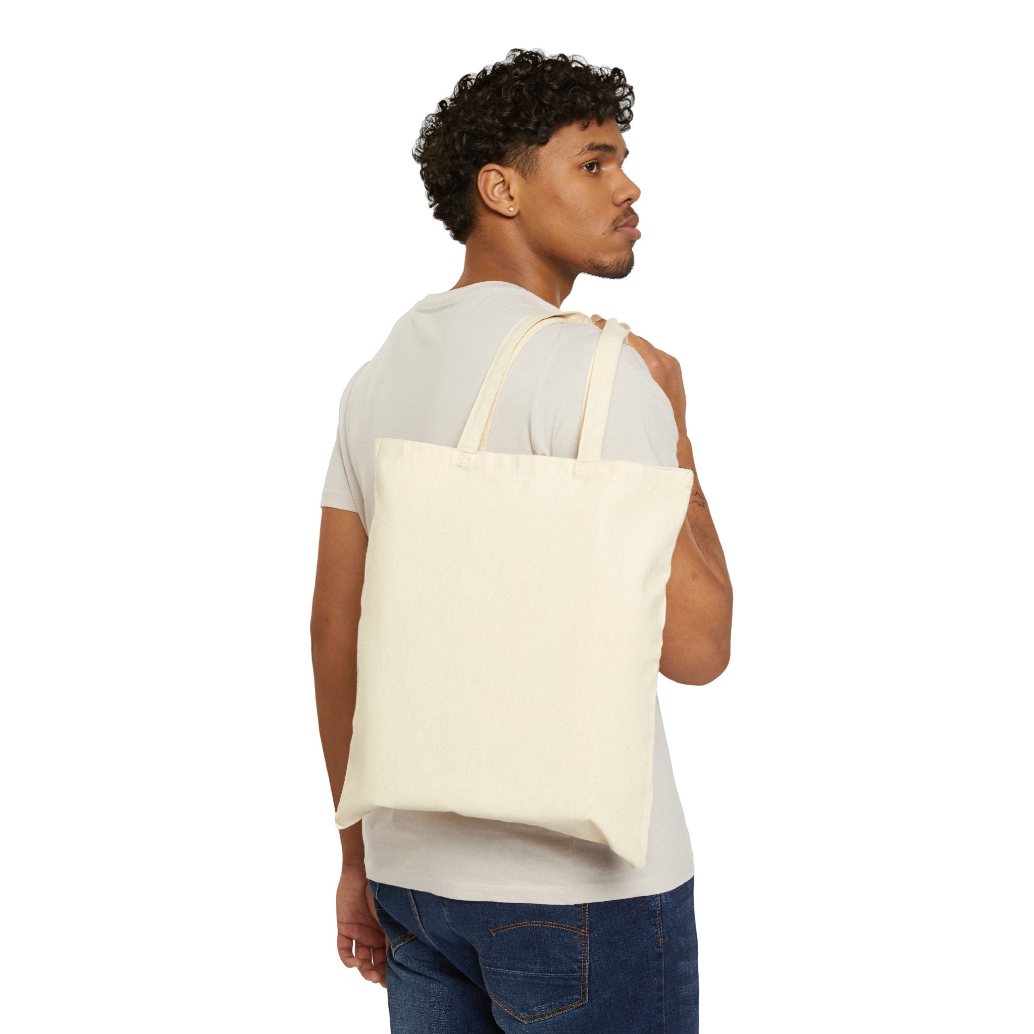 Team Spirit Tote | Varsity Athletic Block Letter Canvas Tote