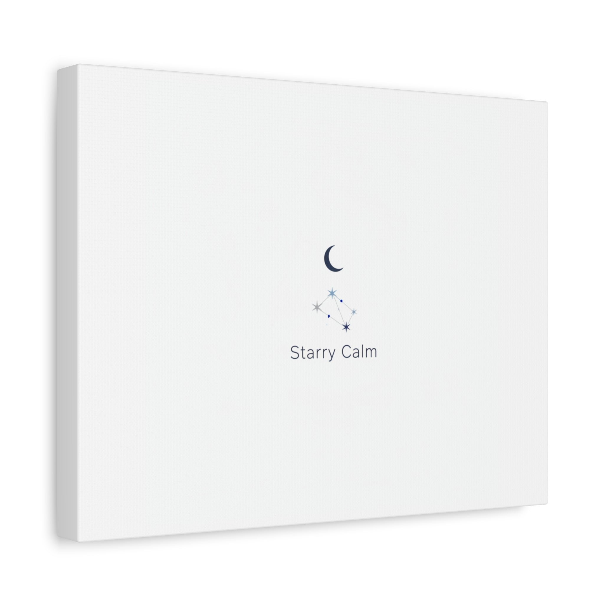 Starry Calm Moon & Constellation Canvas, minimal astrology art print