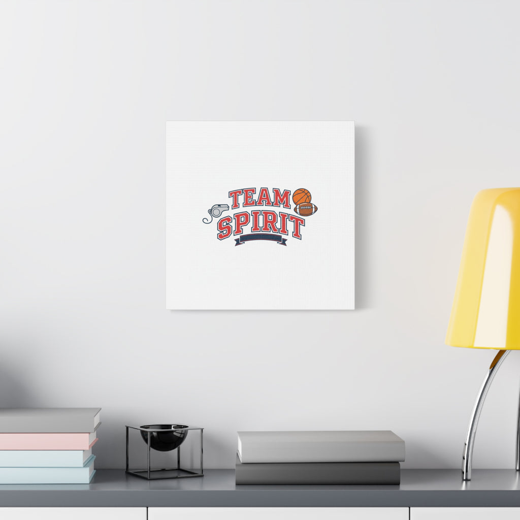 Team Spirit varsity crest Canvas