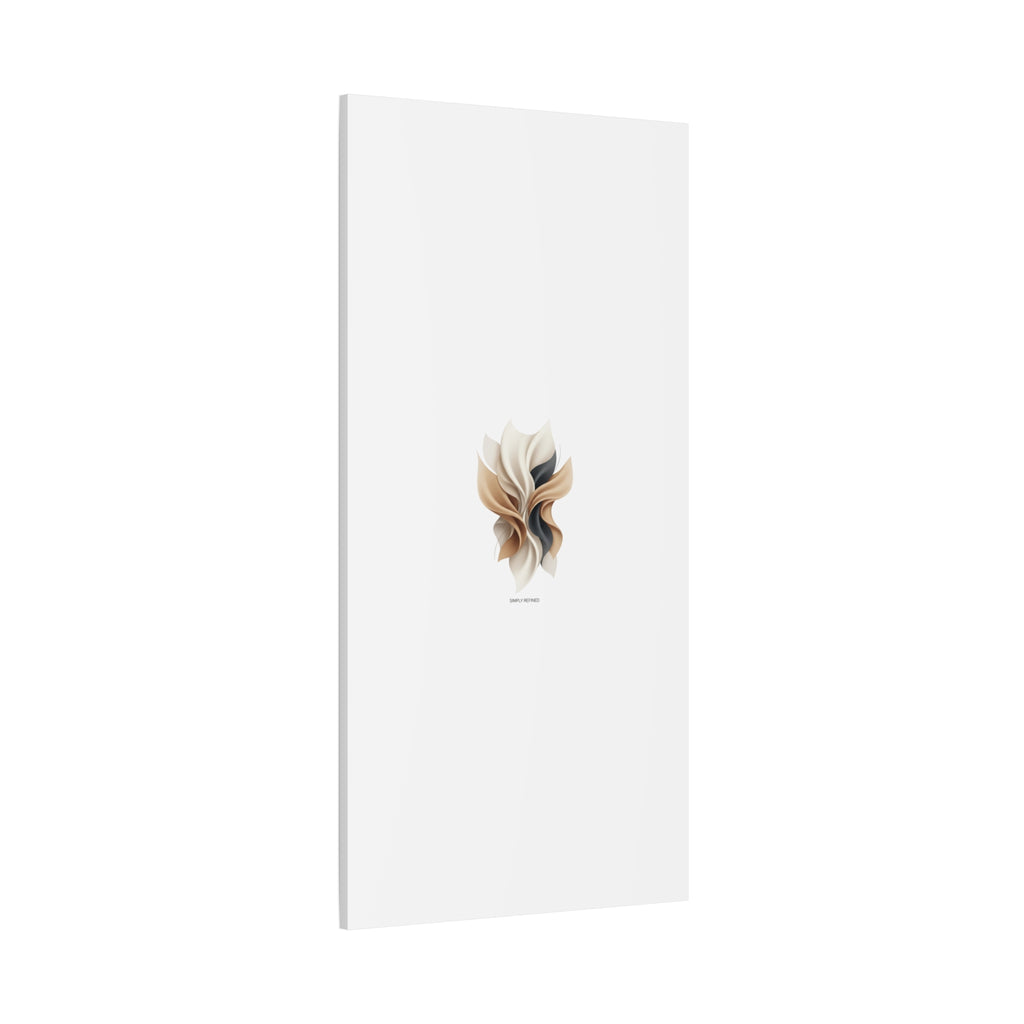 Neutral Abstract Bloom Canvas, Matte Stretched Canvas | Quiet Luxury, Minimalist Wall Art