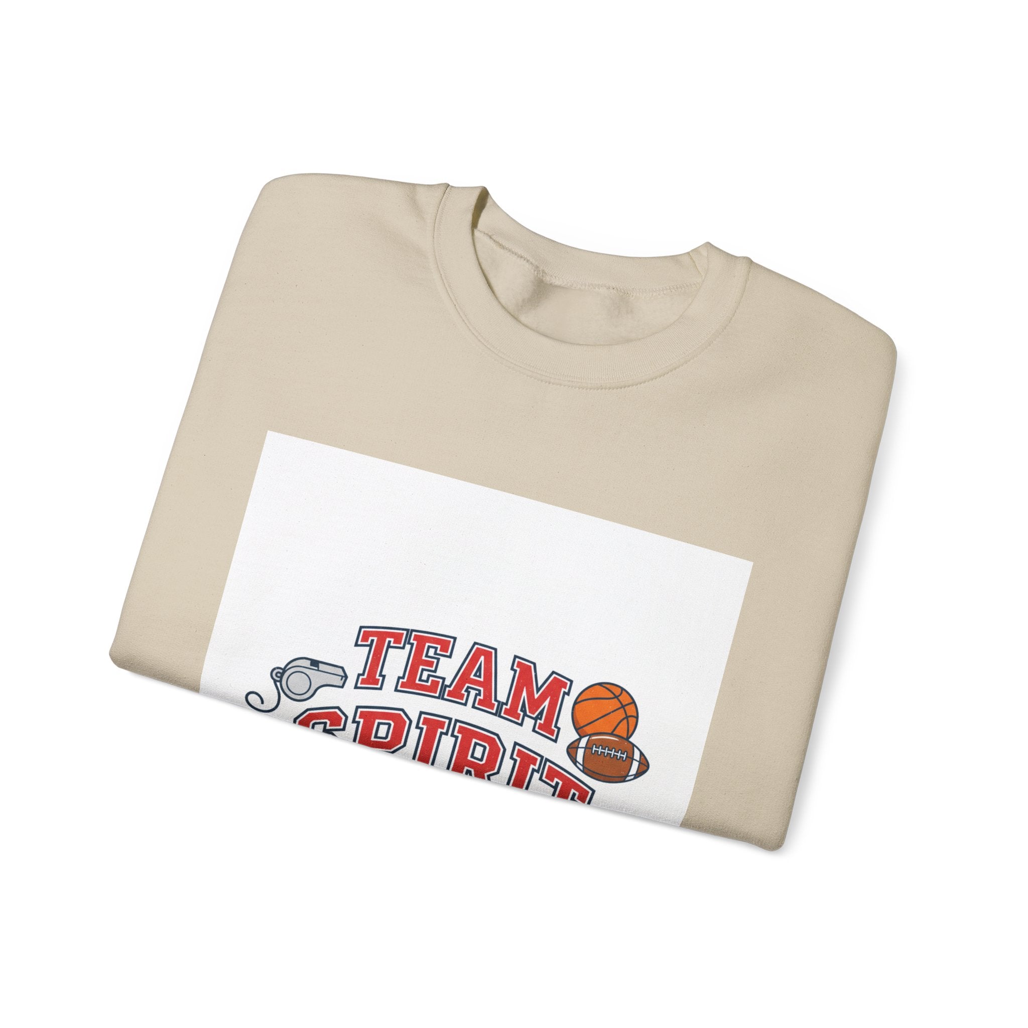 Team Spirit Crewneck Sweatshirt | Varsity/Collegiate, Athletic Block Letter