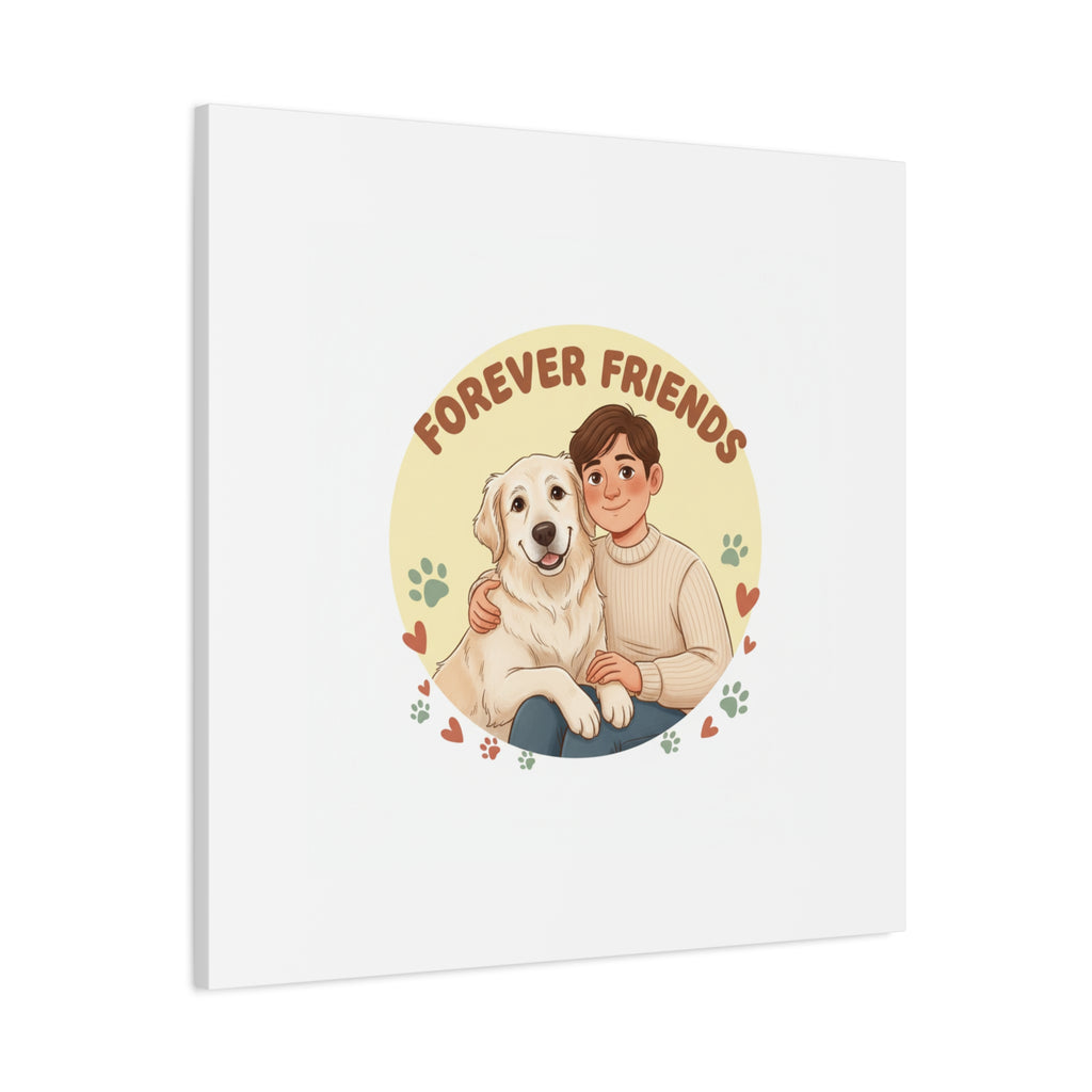 Forever Friends Dog Wall Art, Pet Canvas, Senior Dog Print | Pet-Centric Holiday