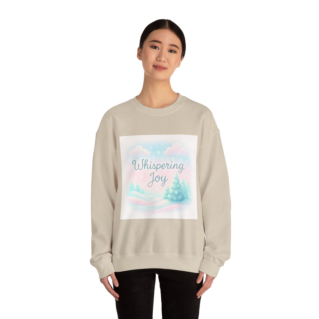 Crewneck Sweatshirt — Whispering Joy Pastel Winter Scene