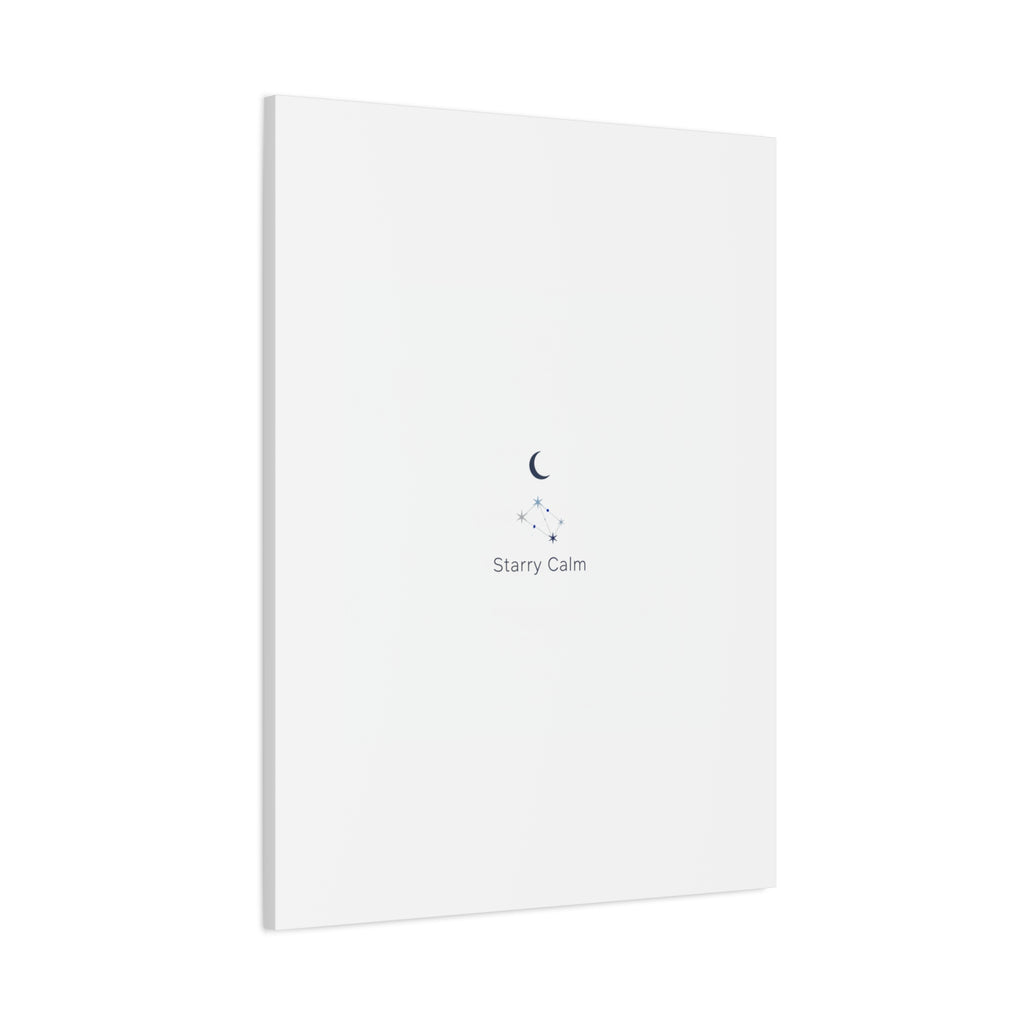 Starry Calm Moon & Constellation Canvas, minimal astrology art print