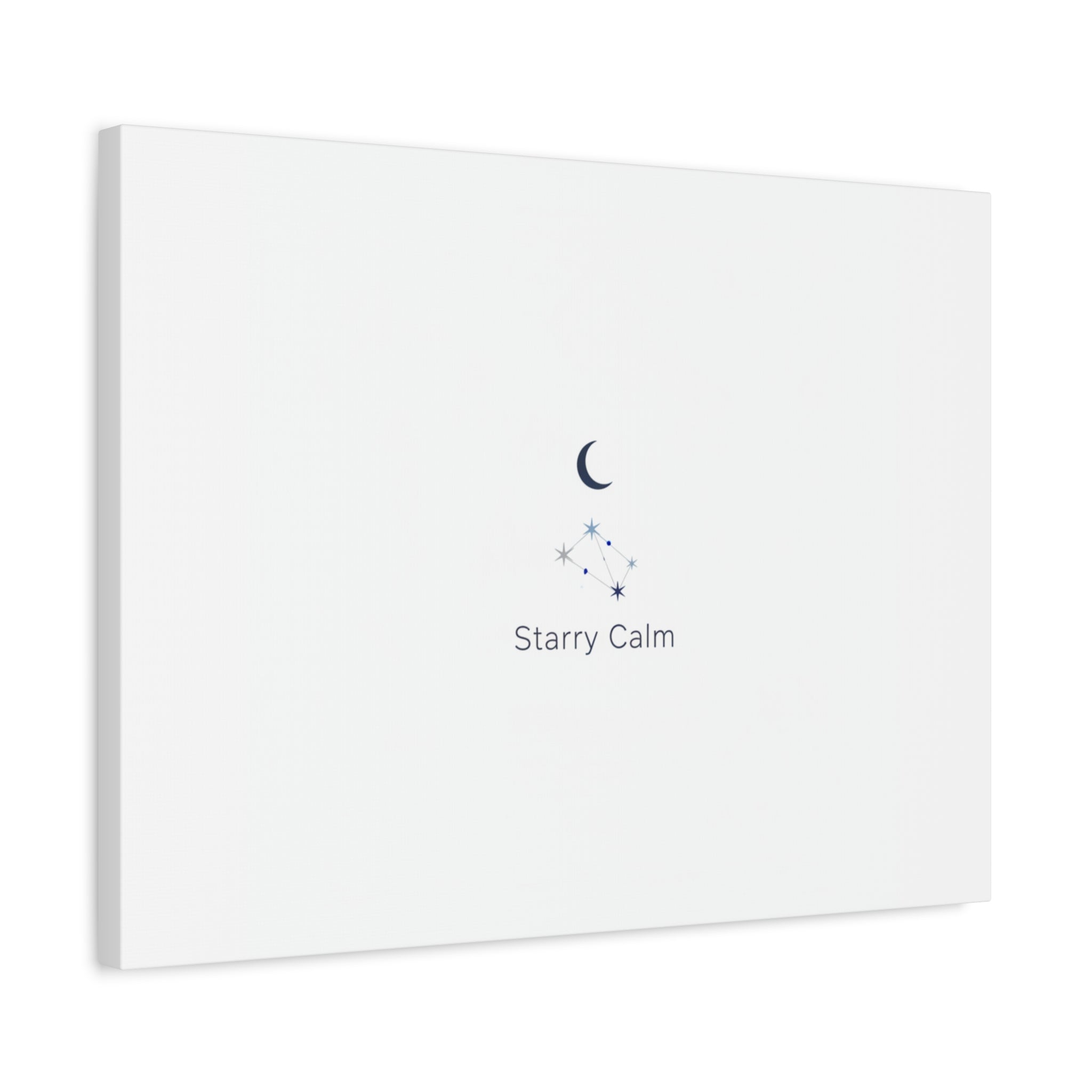 Starry Calm Moon & Constellation Canvas, minimal astrology art print