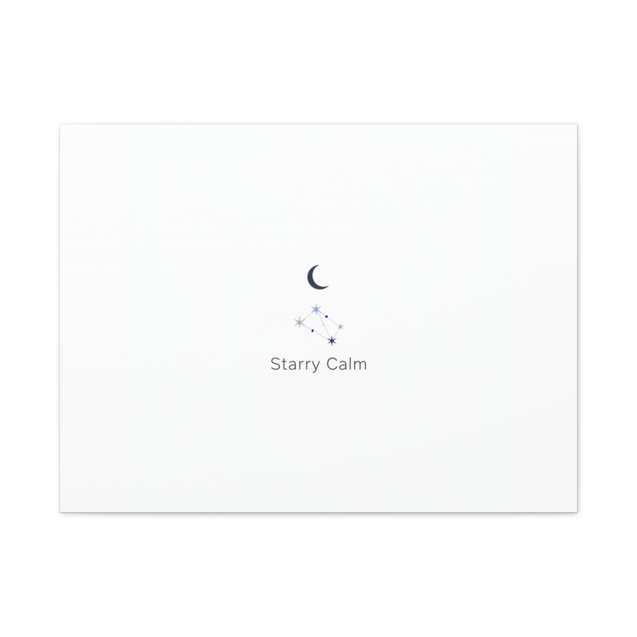 Starry Calm Moon & Constellation Canvas, minimal astrology art print