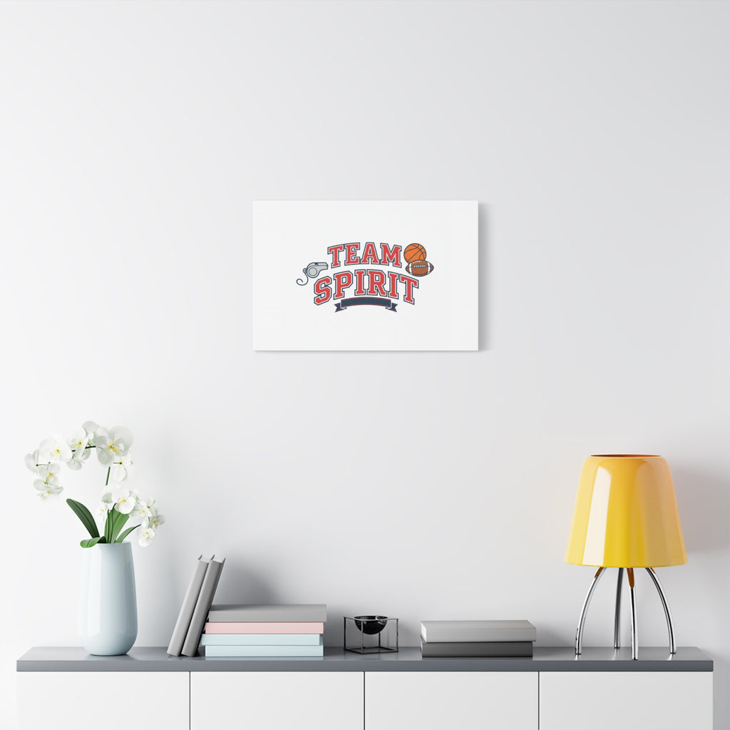 Team Spirit varsity crest Canvas