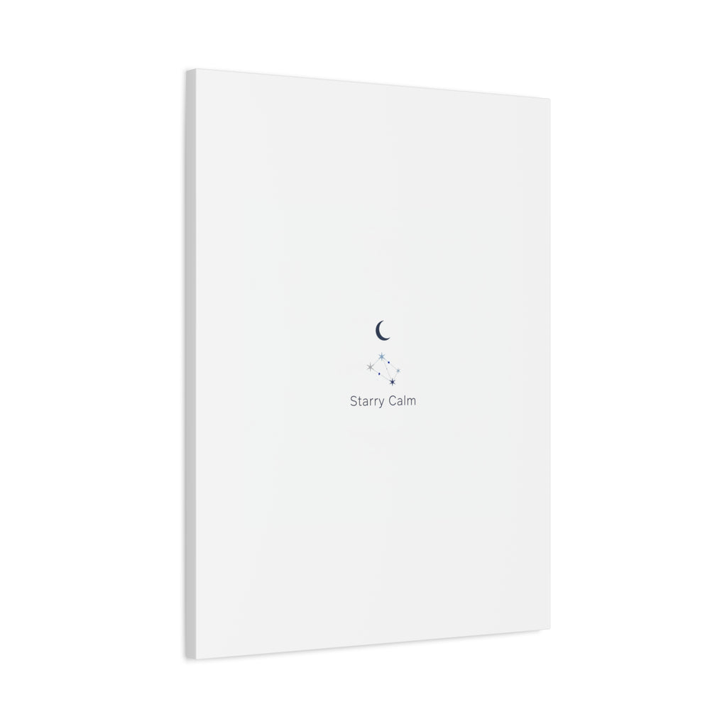 Starry Calm Moon & Constellation Canvas, minimal astrology art print