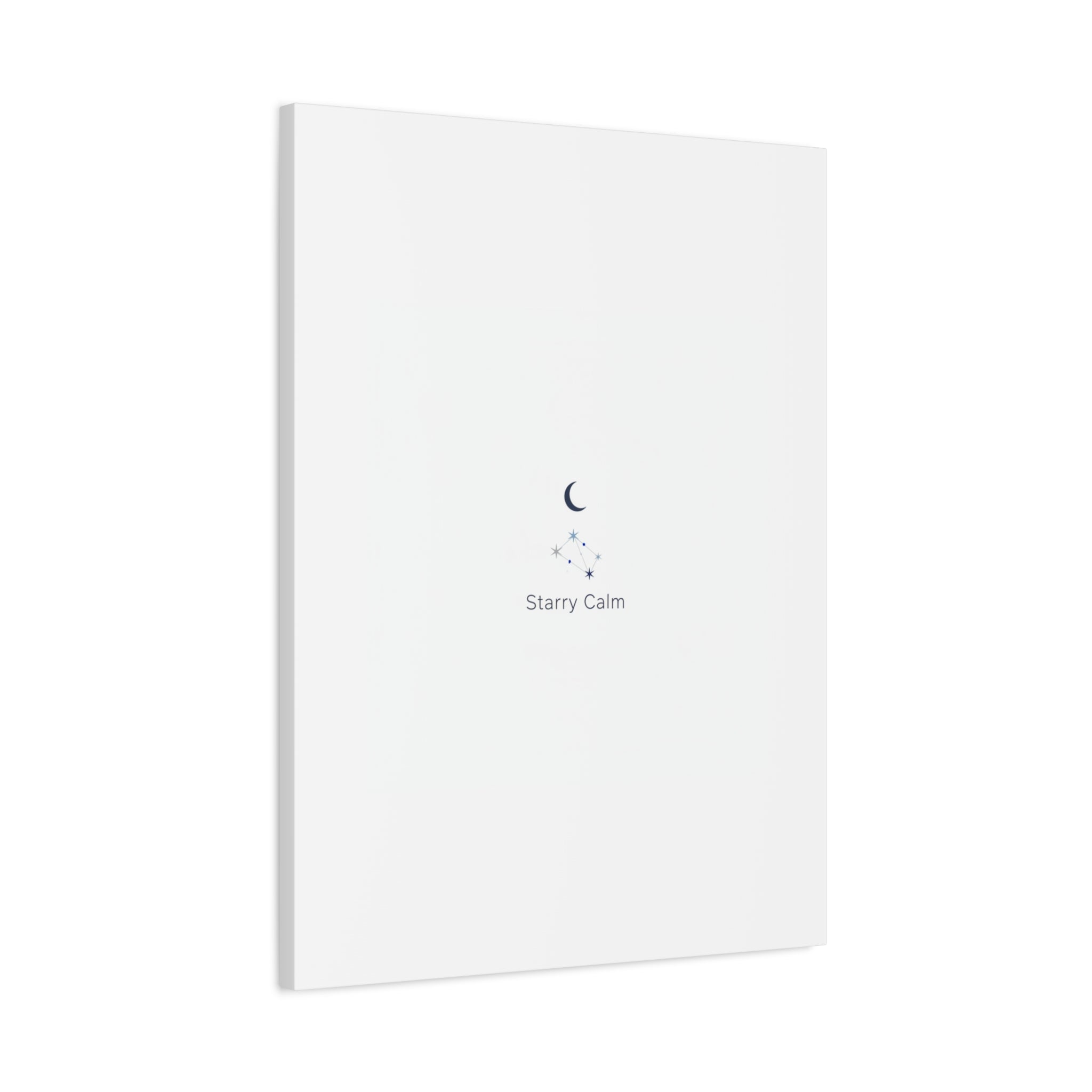Starry Calm Moon & Constellation Canvas, minimal astrology art print