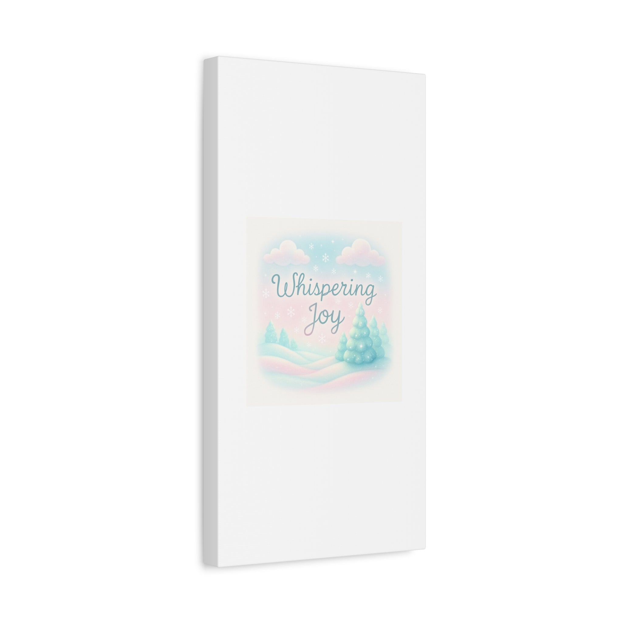 Canvas Wall Art — "Whispering Joy" Pastel Winter Landscape